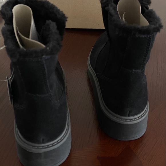 Ankle boots new women Clarks ivery opal black suede size US 8.5 M - Picture 6 of 6